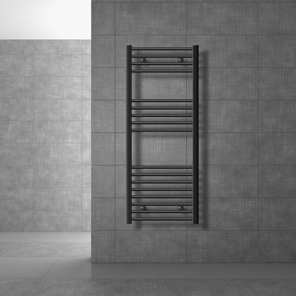 BADHEIZKÖRPER elektrisch Sahara 500x1200 mm Anthrazit gerade mit Heizstab 900W Digital - Anthrazit, Metall (50/120/3cm) - LuxeBath