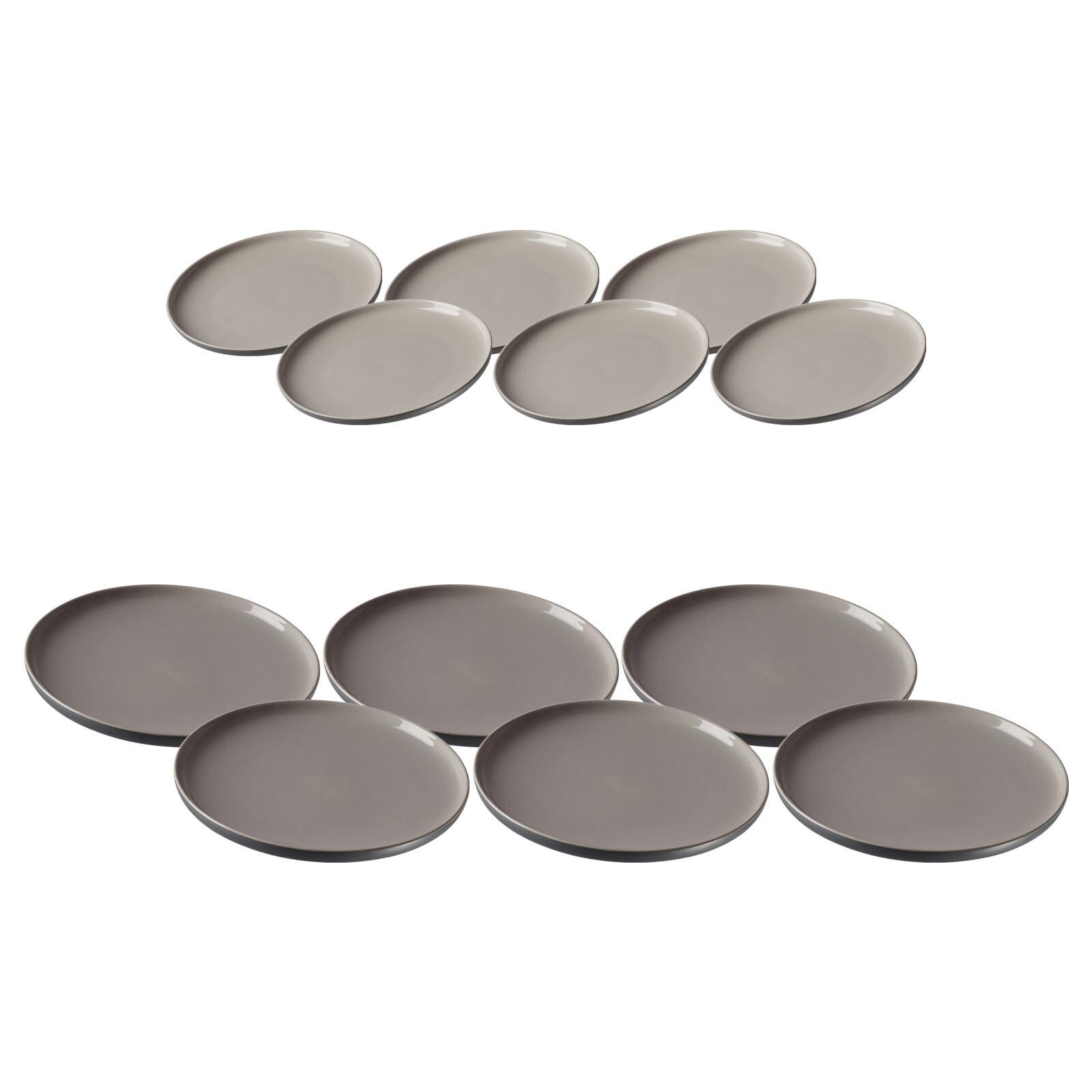 TAFELSERVICE Jasper grau 12er Set - Grau, Keramik (2/2/2cm) - Ritzenhoff Breker