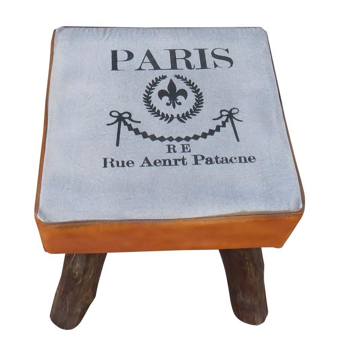 HOCKER, braun, 44x45cm - Multicolor, Holz (44/45/44cm) - Wanderlust
