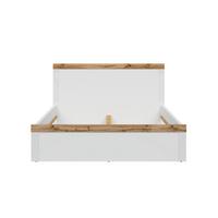 BETT 160/200 Hella Weiß und Holz - Weiß, Holzwerkstoff (160/200cm) - Petits-meubles