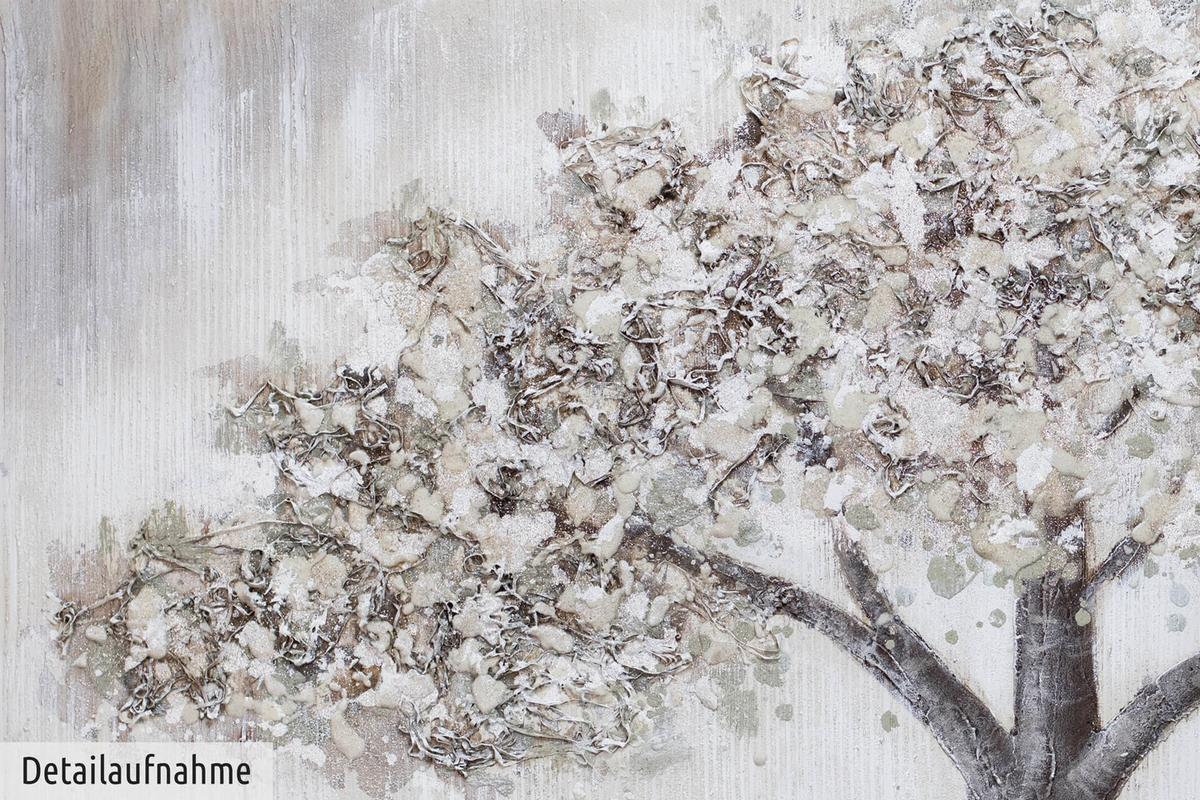 ACRYLBILD HANDGEMALT 120/60 cm - Grau, Holz/Textil (120/60cm) - KUNSTLOFT