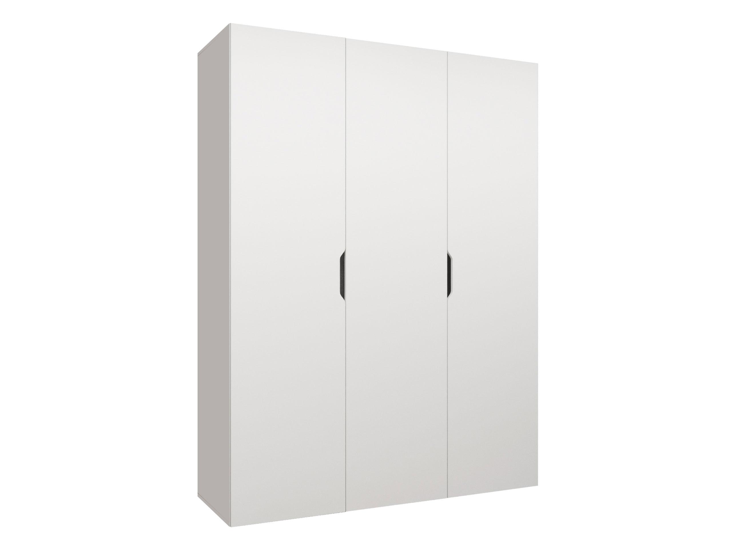 DREHTÜRENSCHRANK Malaga 150 - Weiß, Holzwerkstoff (150/202/52cm) - MIRJAN24