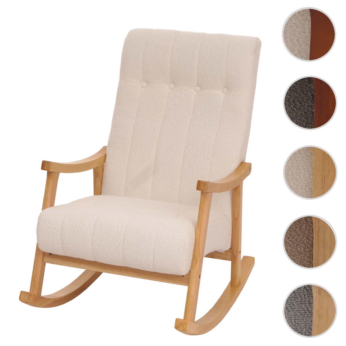 SCHAUKELSTUHL Cremeweiß - Creme/Weiß, Textil (64/97/85cm) - MCW
