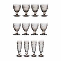 WASSER-, WEIN- UND SEKTGLÄSER Boston Coloured Smoke 12er Set - Grau, Glas - Villeroy & Boch