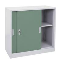 AKTENSCHRANK Green - Grün, Metall (90/90/45cm) - MCW