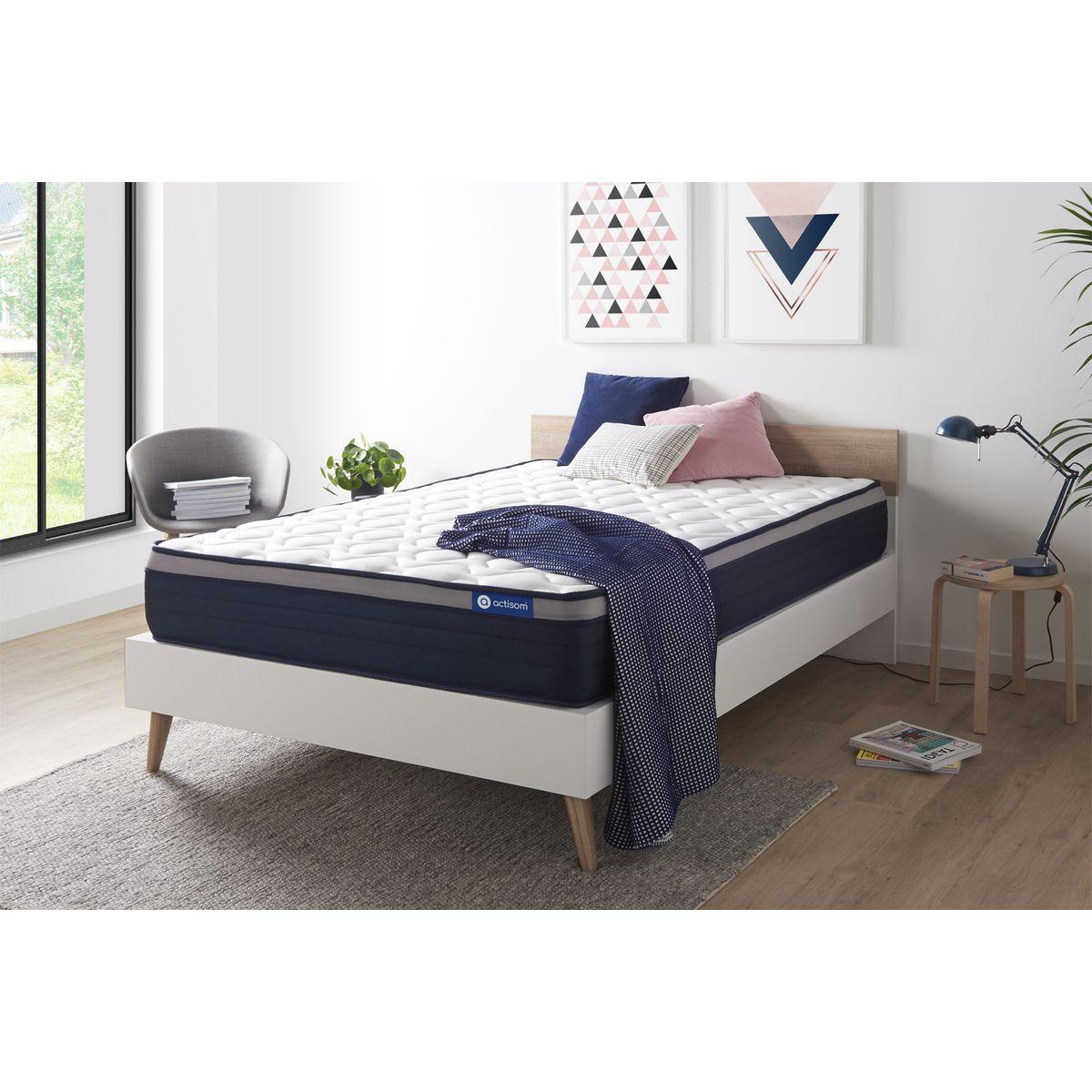 MATRATZE Actilatex max Latex und Memory-Schaum 130 x 210 cm h3 - Weiß, Textil (130/210cm) - ACTISOM