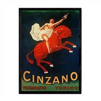 POSTER Cinzano Vintage A3 Rahmenlos - Klar, Papier (29.7/5/42cm) - Nacnic