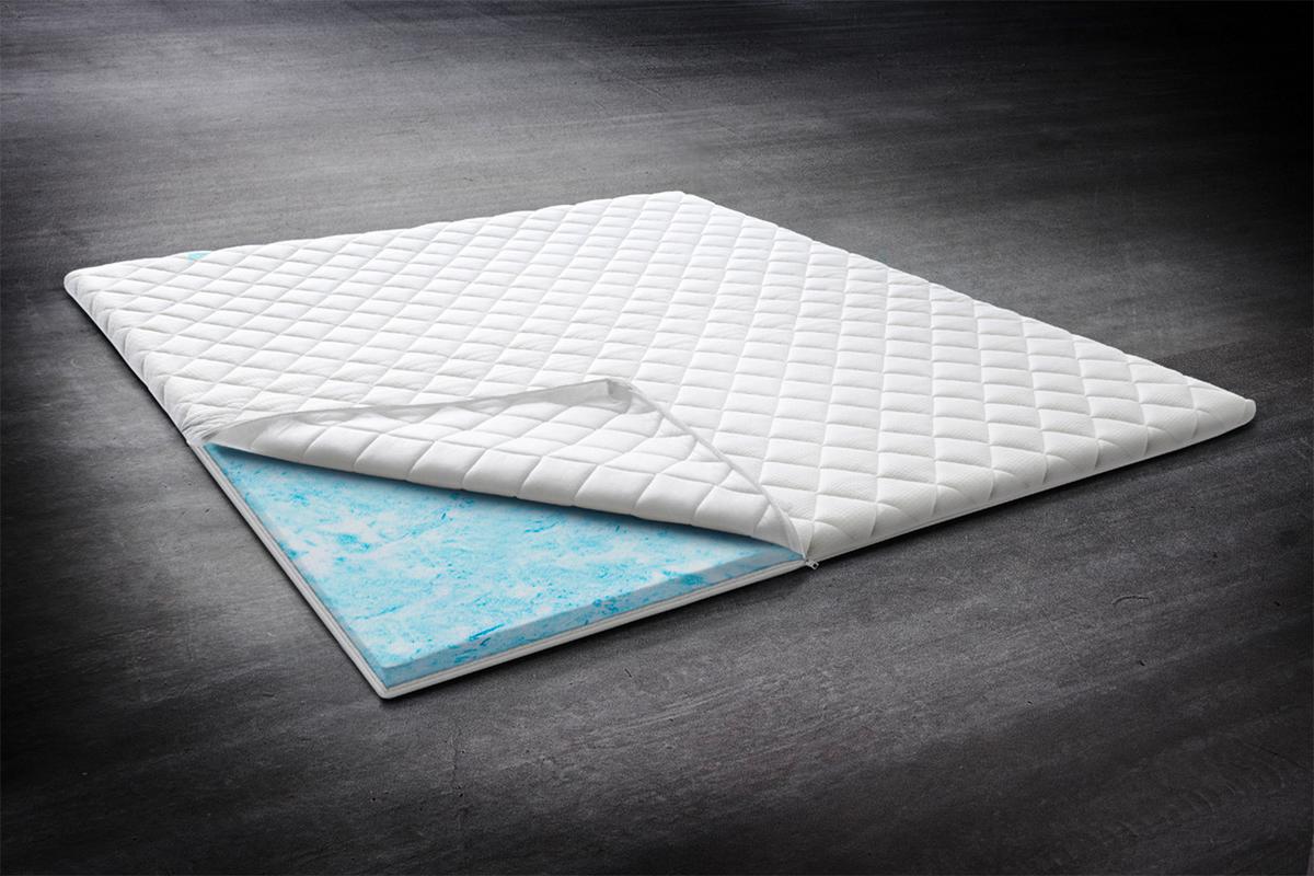 TOPPER SENCE-ICE GEL SCHAUM SOLO Weiß - Weiß, Textil (180/200cm) - KAWOLA