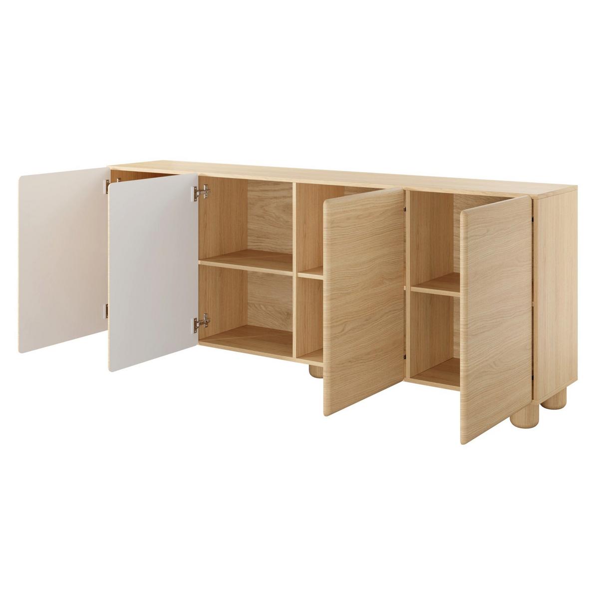 SIDEBOARD Lomo 199 cm - Eichefarben, Holz/Holzwerkstoff (199.7/80.2/38cm) - Selsey