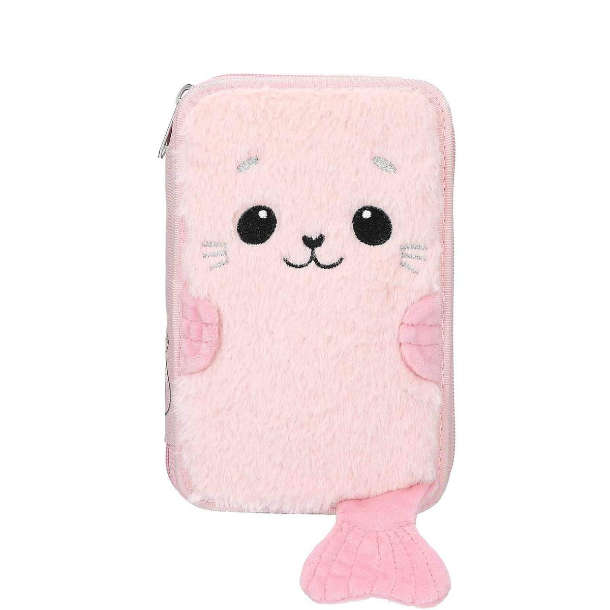 2-FACH FEDERTASCHE ROBBY Princess Mimi rosa 19 x 12 x 5 cm - Rosa, Kunststoff (12/5.5/19cm) - Depesche Germany