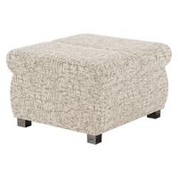 POLSTERHOCKER Bangkok Klein - Silberfarben/Naturfarben, Holz/Kunststoff (60/39/60cm) - MIRJAN24