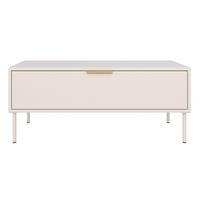 COUCHTISCH VENA kaschmir 100/50 cm - Taupe/Beige, Holzwerkstoff/Metall (50/100/44cm) - Selsey