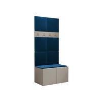 GARDEROBEN-SET Orion IV - Kaschmir/Blau, Holzwerkstoff/Kunststoff (84/186/46cm) - MIRJAN24