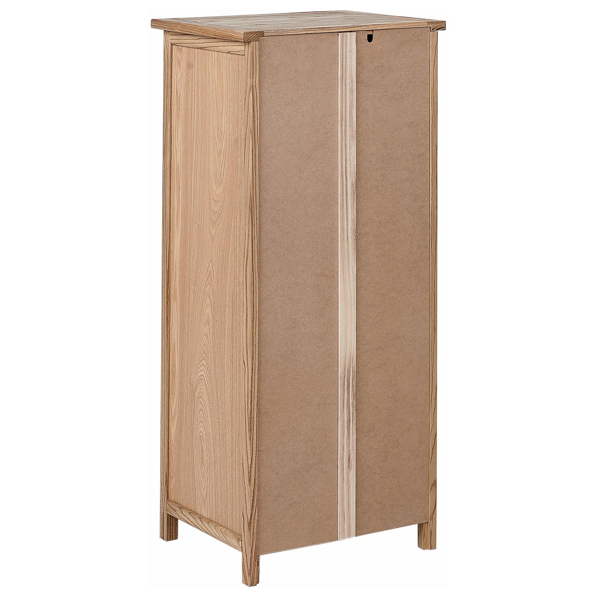 KOMMODE mit 5 Schubladen Sassafrasholz Braun Salton - Braun, Holz (50/111/39cm) - Beliani