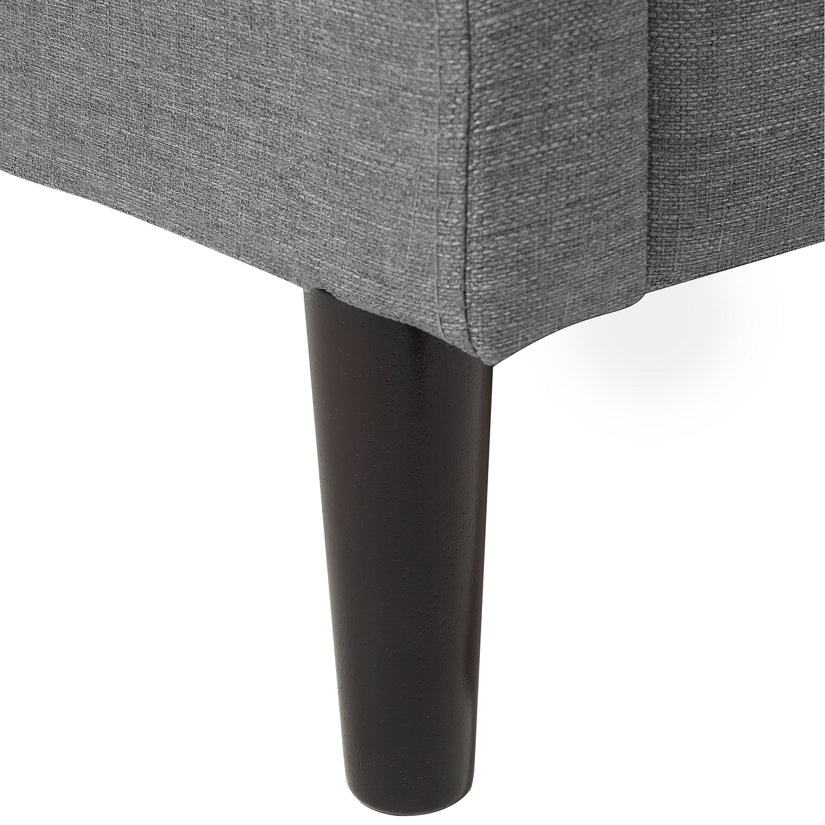 POLSTERBETT 160/200cm Grau Colmar - Grau, Textil (160/200cm) - Beliani