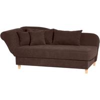 RECAMIERE mit Armteil links klappbar Katia Bezug Veloursstoff Buche natur / braun - Braun, Kunststoff (190/82/88cm) - 58aufmkessel