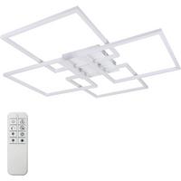 LED-DECKENLEUCHTE Vexlor 72.4/72.4/7.3 cm - Weiß, Metall (72.4/72.4/7.3cm) - ZMH