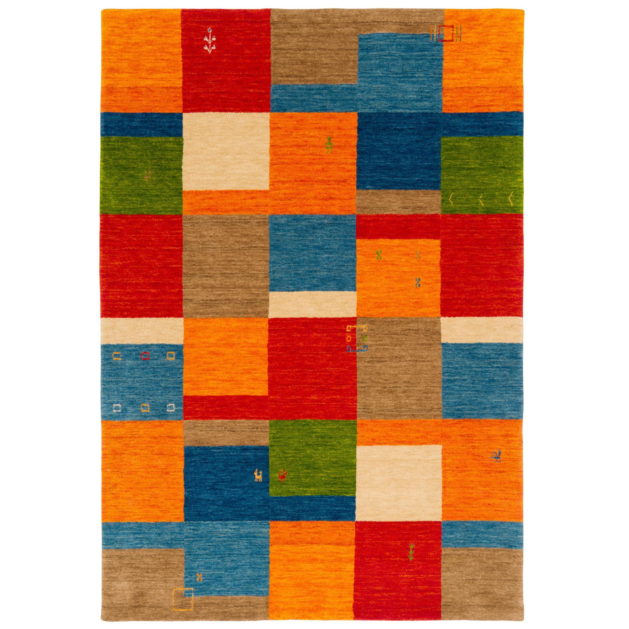 NATUR WOLLE TEPPICH GABBEH ESTA - Türkis, Textil (160/230cm) - Pergamon