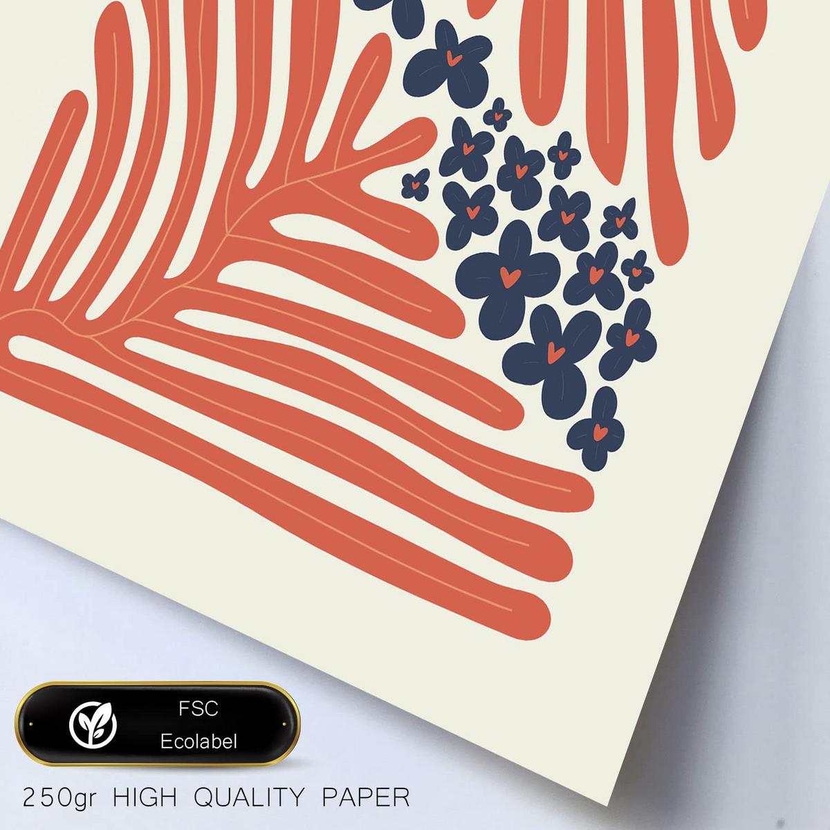 POSTER Set Mit 6 Minimalistischen In Pastellfarben Sommerkollektion Drucke Von Landschaften Und Natur Für Innenarchitektur A3 & A4 Weißer Rahmen - Weiß, Papier (29/3cm) - Nacnic