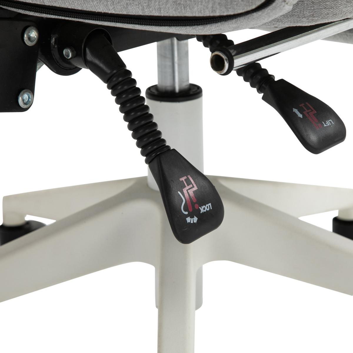 BÜROSTUHL Gamingstuhl Ergonomisches Design Polyester Schaumstoff Kunststoff - Grau, Kunststoff (68/117/62cm) - Vinsetto