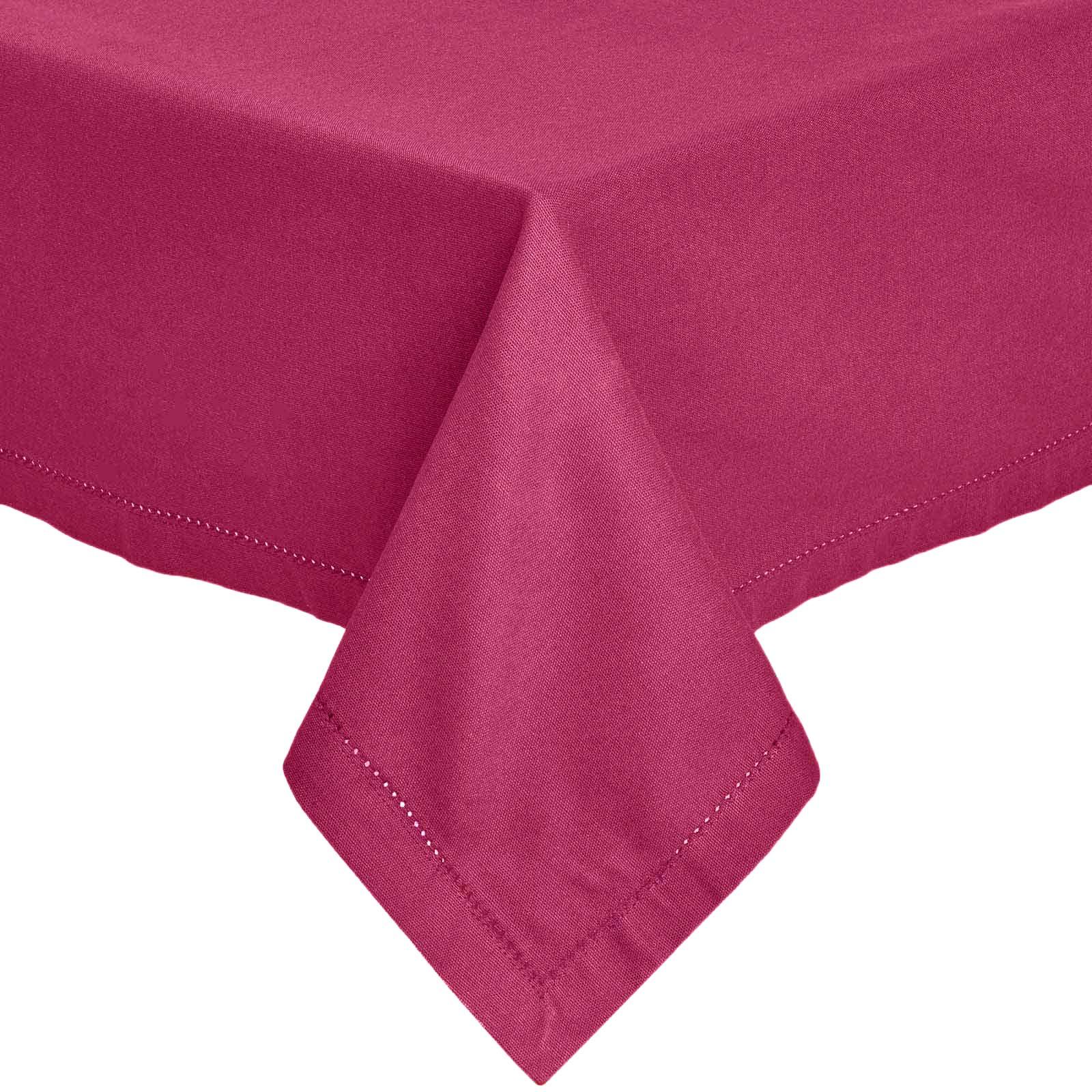 TISCHDECKE weinrot 137/178 cm, 100% Baumwolle - Weinrot, Textil (137/178cm) - Homescapes