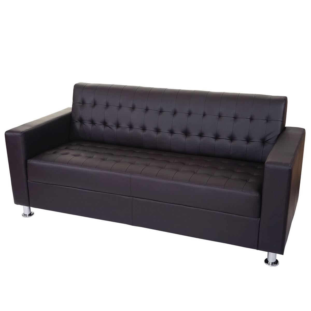 SOFAGARNITUR Dunkelbraun - Dunkelbraun, Textil (89/82/75cm) - MCW