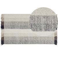 KURZFLOR-TEPPICH Emirler 150/80 cm - Weiß, Textil (80/150cm) - Beliani