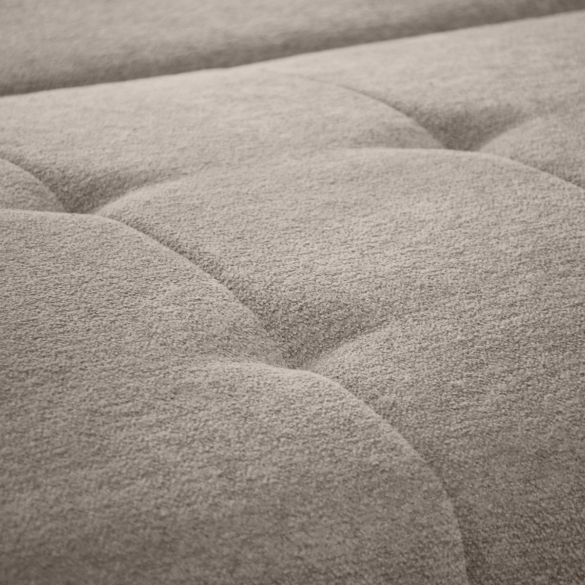 ECKSCHLAFSOFA Dallas mit Bettkasten, 255 cm, Beige, rechts, Velour-Stoff - Cappuccino, Textil (255/175cm) - Beautysofa