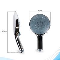 DUSCHKOPF - Edelstahlfarben, Metall (15/3/27cm) - Bath4U