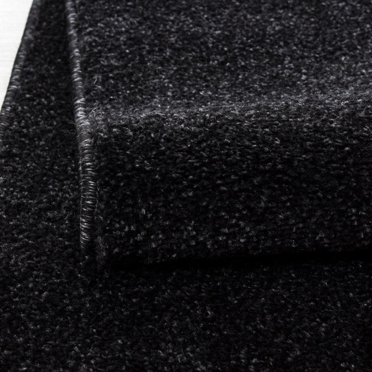 TEPPICH Kurzflor MAIN in Anthrazit, einfarbig, Ø 200 cm - Anthrazit, Textil (200/200cm) - KADIMA DESIGN