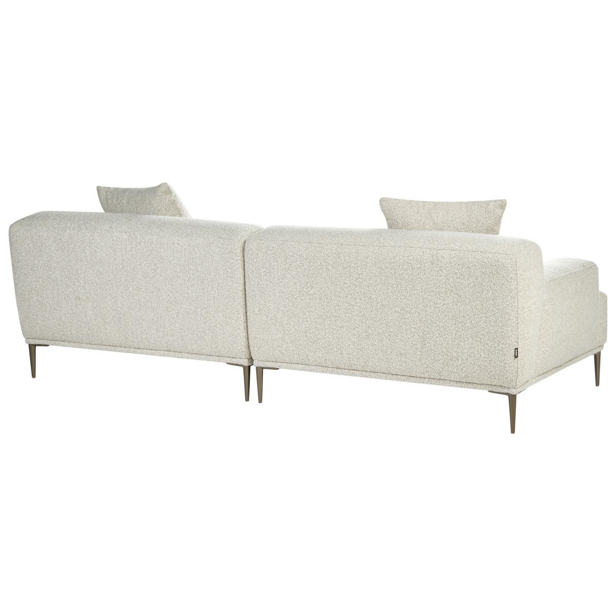 3-SITZER-SOFA Bouclé Cremeweiß Matila - Creme, Textil (233/70/94cm) - Beliani