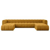 WOHNLANDSCHAFT modulares Sofa Joren-U2 - 410x177x70 cm Senfgelb - Currygelb, Holzwerkstoff/Textil (410/70/177cm) - ALTDECOR