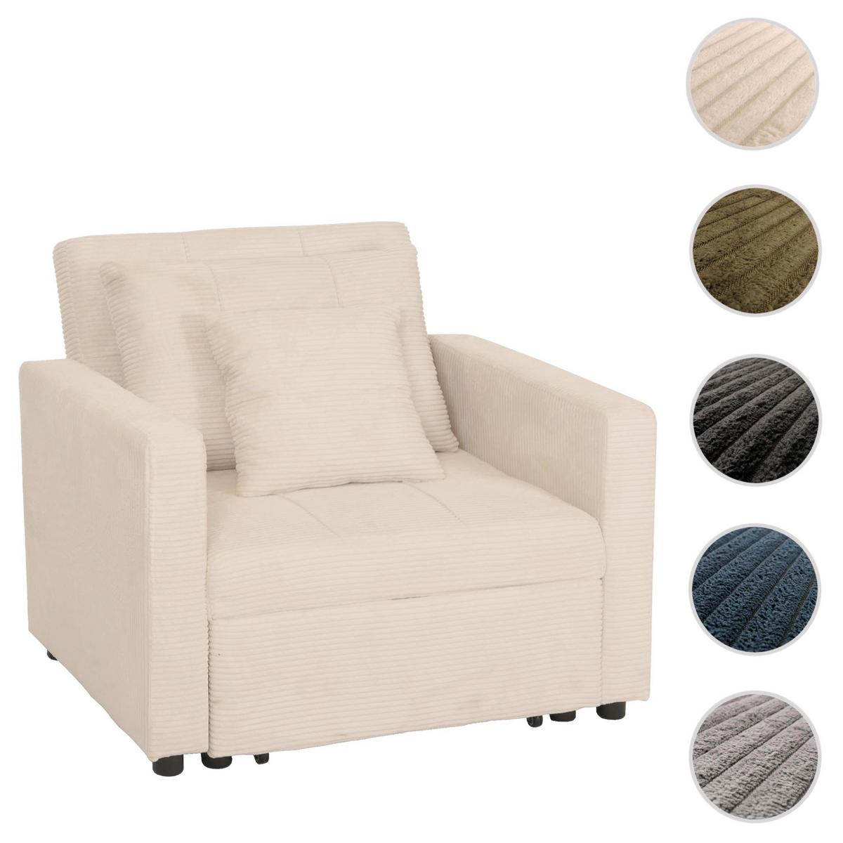 SCHLAFSESSEL Cremeweiß - Weiß, Textil (100/86/88cm) - MCW
