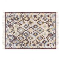 TEPPICH geflochten Fener 200/140 cm - Multicolor, Naturmaterialien (140/200cm) - Beliani