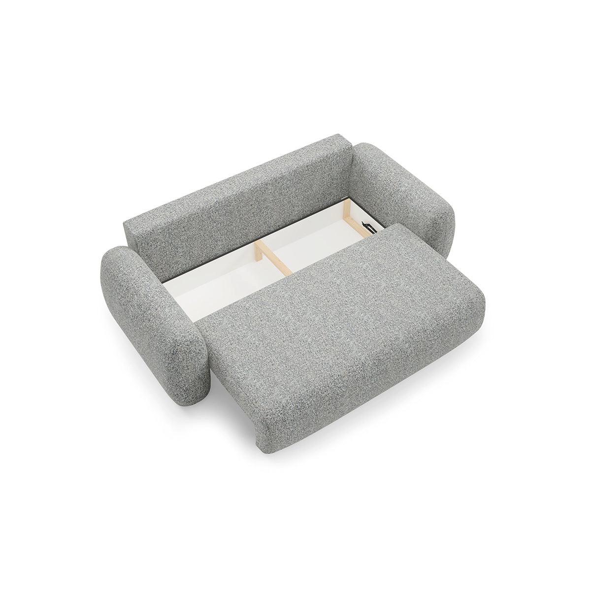 SOFA Carmela 3 Sitzplätze Grau - Grau, Holz (266/95/121cm) - Petits-meubles