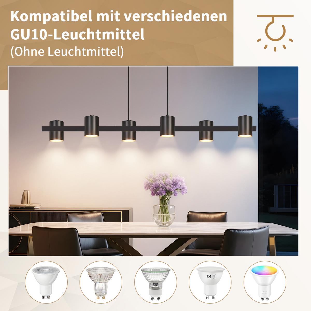 PENDELLEUCHTE Aelion 85.5/7.5/150 cm - Schwarz, Metall (85.5/7.5/150cm) - ZMH
