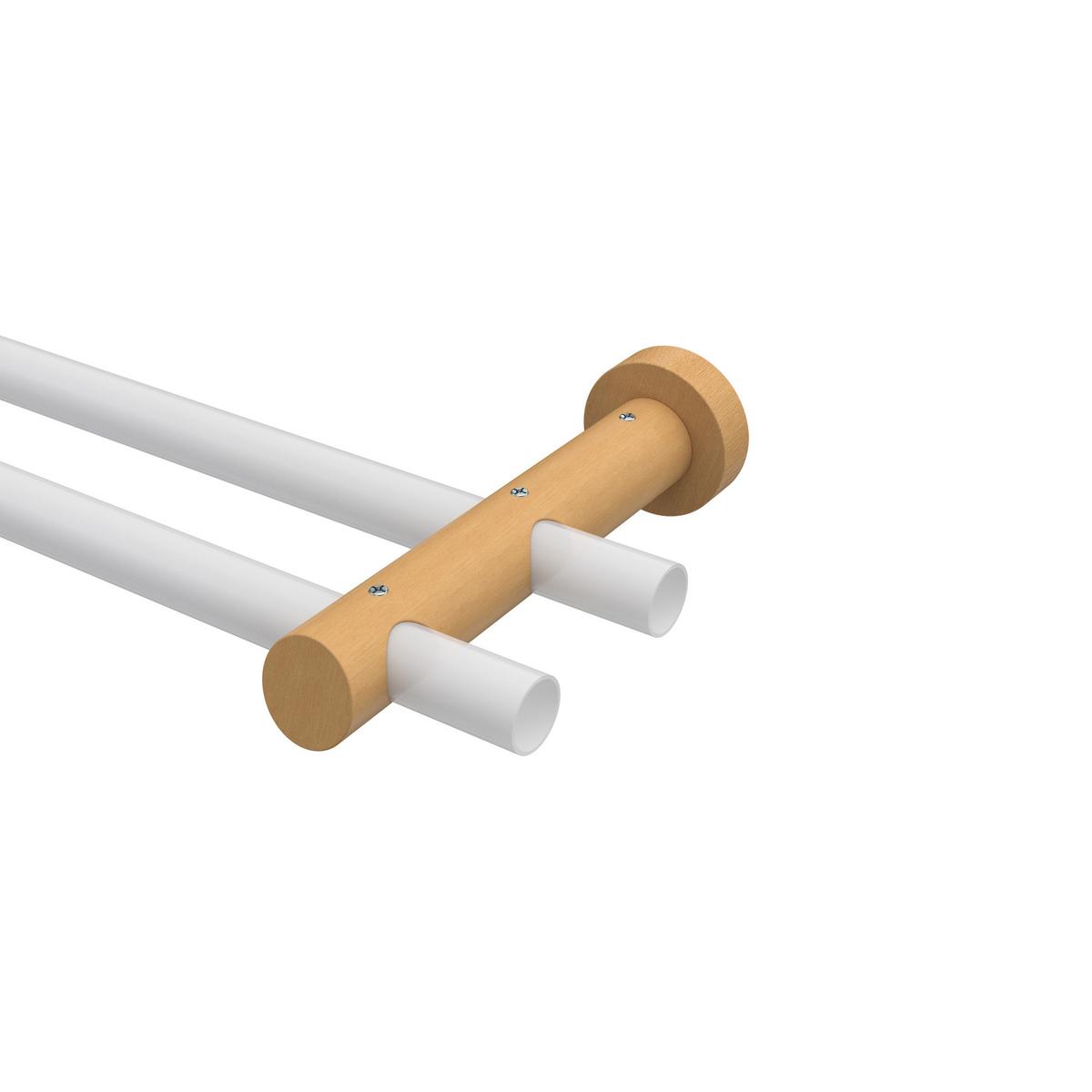 TRÄGER FÜR GARDINENSTANGEN 20 mm Ø, Talena 2-läufig, Buche - Buchefarben, Holz (18/5.3/5.3cm) - INTERDECO