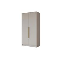 KLEIDERSCHRANK - PORTO - 102 - Kaschmir - Kaschmir/Goldfarben, Holzwerkstoff (102/200/51cm) - ALTDECOR