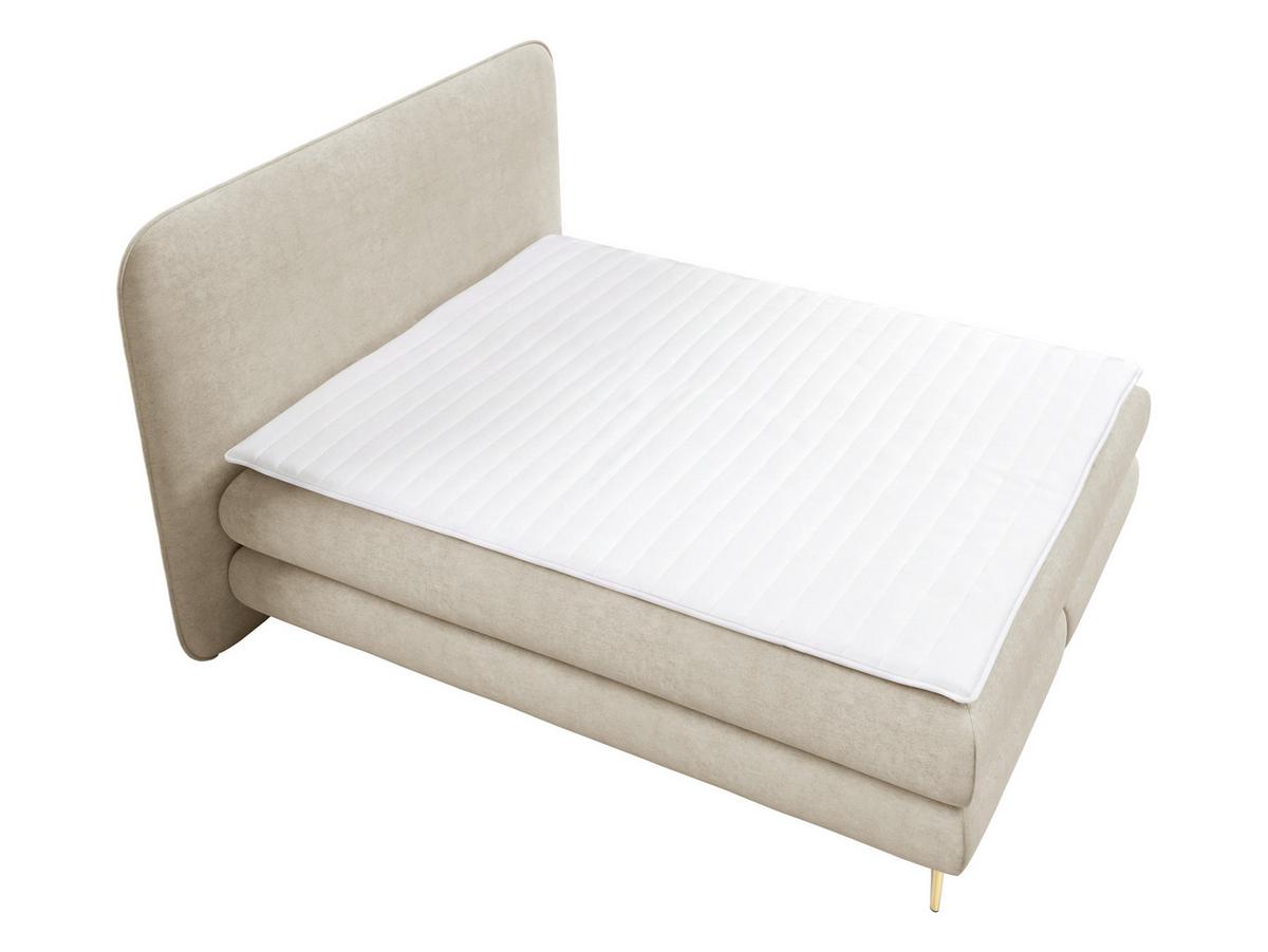 BOXBETT Amaretto - H3 - Goldfarben/Naturfarben, Holz/Textil (140/200cm) - MIRJAN24