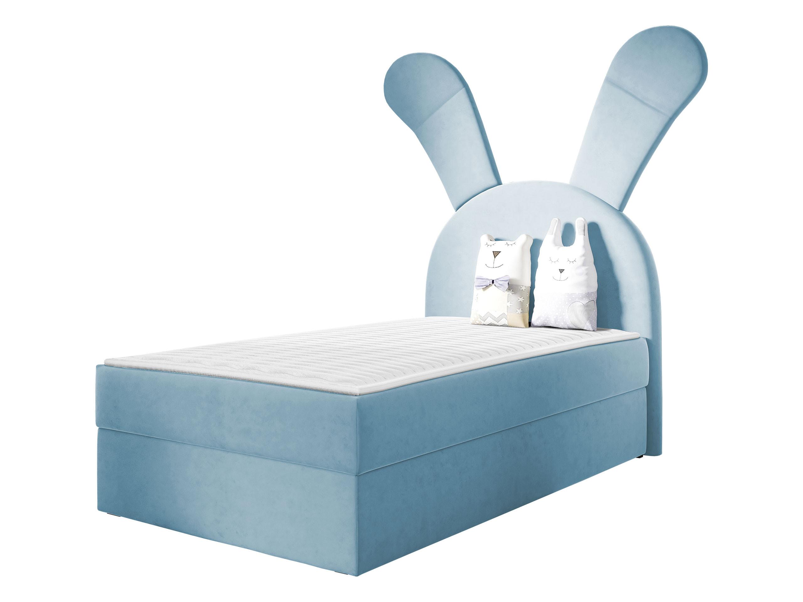 BOXBETT Bunny Light, Seite: Links - H3 - Blau/Schwarz, Holz/Textil (100/200cm) - MIRJAN24