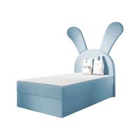 BOXBETT Bunny Light, Seite: Rechts - H3 - Blau/Schwarz, Holz/Textil (100/200cm) - MIRJAN24