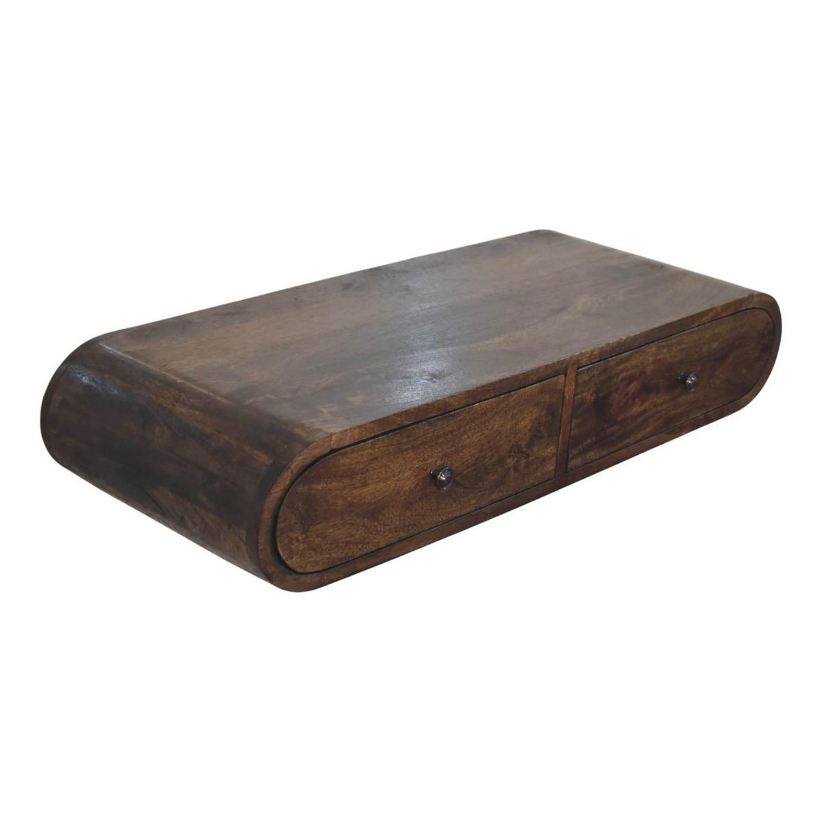 KONSOLE Avora, schwebend - Braun, Holz (80/15/32cm) - Artisan Furniture
