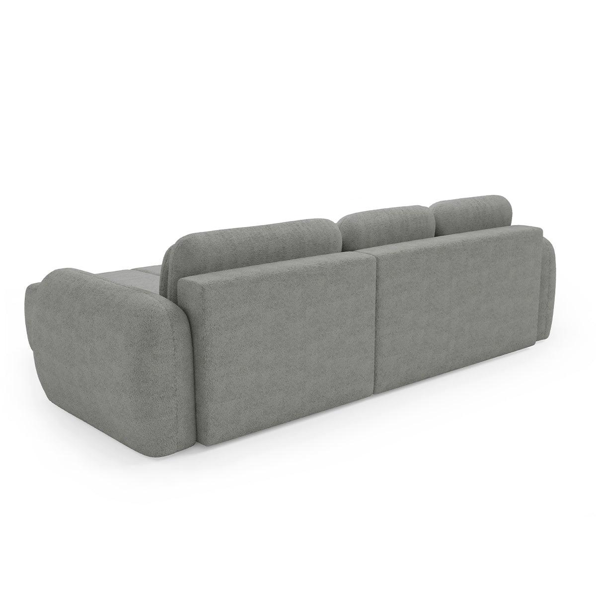 ECKSOFA Cesar 3 Sitzplätze Hellgrau - Grau, Holz (304/190cm) - Petits-meubles