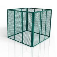 KOMPOSTER Metall dunkelgrün 800L - Grün, Metall (100/80/100cm) - Juskys