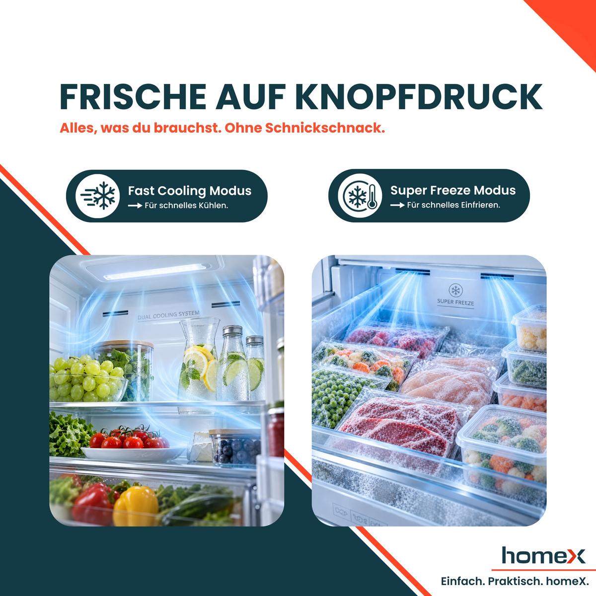 KÜHL-GEFRIER-KOMBINATION CFBN2531E, Einbaugerät, No Frost, 178cm hoch, 253 Liter, Schlepptürtechnik, Einbaukühlschrank mit Gefrierfach, 37 dB - Weiß, Glas/Kunststoff (54/178.6/54cm) - homeX