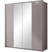 DREHTÜRENSCHRANK Bremco mit 2 Türen und Spiegel, Cappuccino, 210 cm - Cappuccino, Holzwerkstoff (210/219/65cm) - Beautysofa