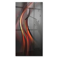 WANDUHR aus Glas 30x60 cm - Muster - Multicolor, Glas (30/60/0.4cm) - TULUP