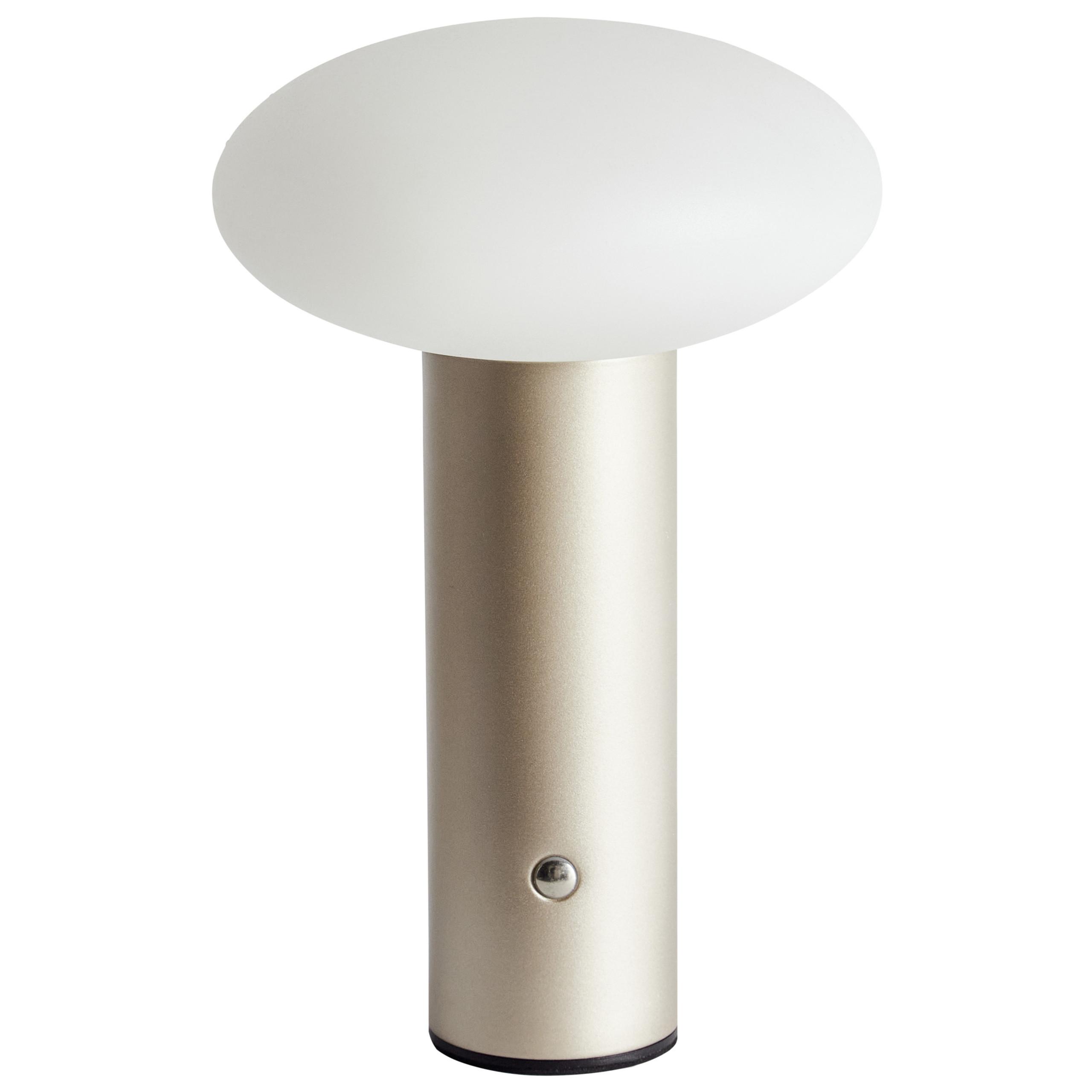 LED-TISCHLEUCHTE Gold/Weiß Buayan - Goldfarben/Weiß, Metall (15/15/25cm) - Beliani