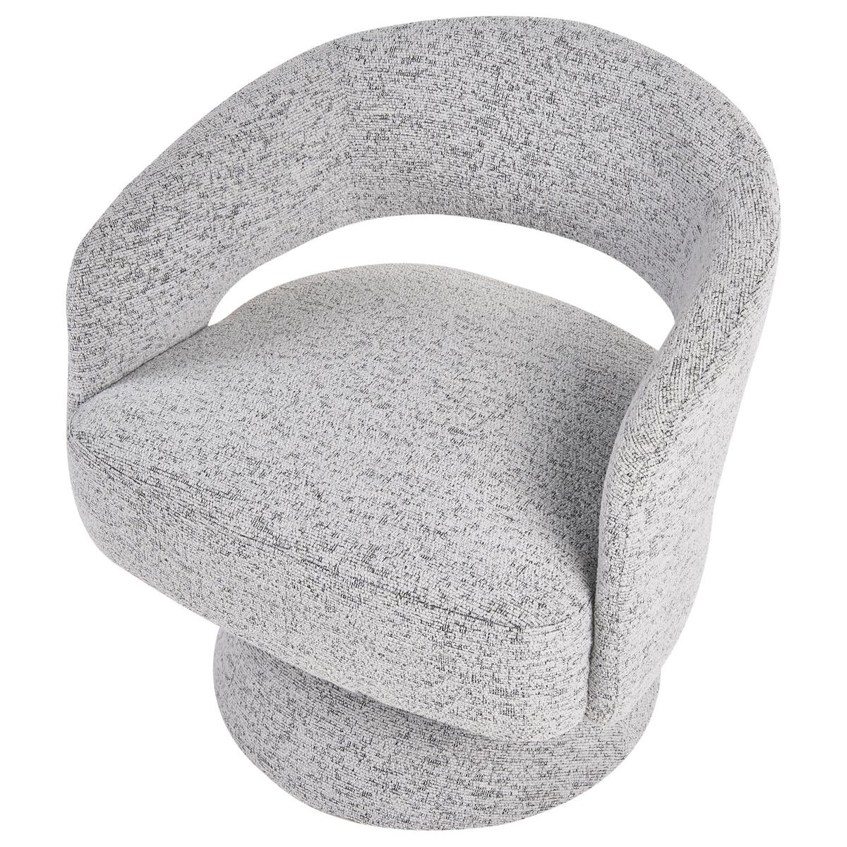 DREHSESSEL Grau Eidal - Grau, Textil (68/71/68cm) - Beliani
