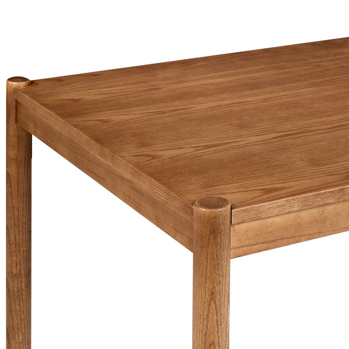 ESSTISCH Dunkle Eiche 180/90 cm Fondis - Dunkelbraun, Holzwerkstoff (180/90/77cm) - Beliani